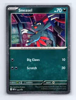 Sneasel (Cosmos Holo) 020 Holo Promo ME: Mega Evolution Promo Pokemon Near Mint - Image 1
