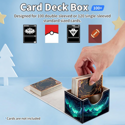 For MTG Commander Deck Box,Card Deck Box for Trading Yugioh Mtg,Fits 100 Double - Image 3
