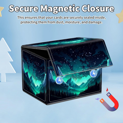 For MTG Commander Deck Box,Card Deck Box for Trading Yugioh Mtg,Fits 100 Double - Image 5