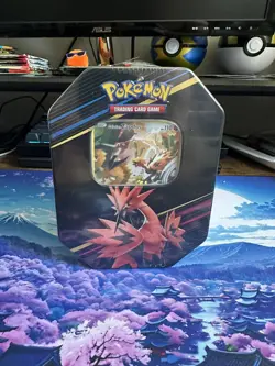 Pokemon - Crown Zenith Tin - Zapdos - 4 Packs - Brand New Sealed - Image 1