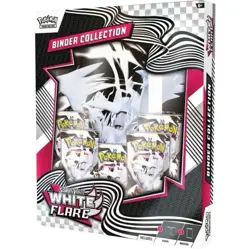 Pokemon TCG: Scarlet & Violet White Flaire Binder Collection Factory Sealed Box - Image 1