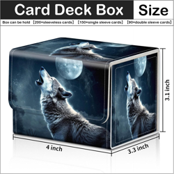 Card Deck Box for MTG Trading Cards with Magnetic Closure,Premium Card Storage B - Image 2