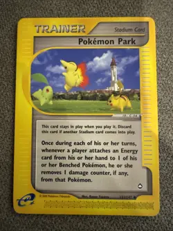 Pokemon Park 131/147 Aquapolis Trainer Stadium Regular Uncommon English LP - Image 1
