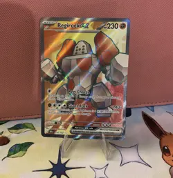 Pokemon TCGN Regirock ex 214/182 SV10 Destined Rivals UR Full Art Holo EN - Image 1