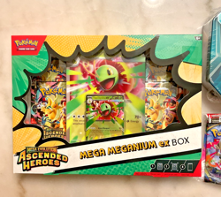 Pokemon TCG Mega Meganium ex Ascended Heroes Box + Triple Whammy Tin LOT 3 - Image 4