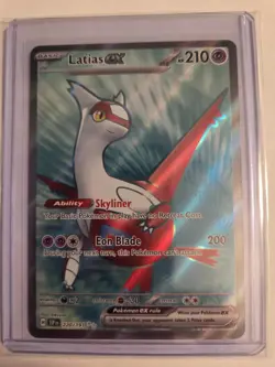 Pokemon TCG Latias Ex Ultra Rare 220/191 Surging Sparks NM - Image 1