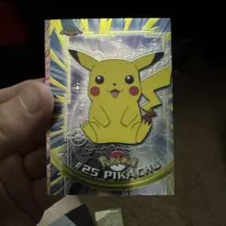 Topps Pokemon TCG Pikachu Pokemon Topps Series 1 #25 Holo Die-Cut English - Image 1
