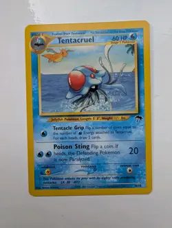 Tentacruel 10/18 Southern Islands - NM - Hidden Dragonite - Pokemon 2001 Promo - Image 1
