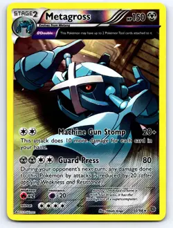 Metagross 50/98 Rare Ancient Origins Pokemon Reverse Holo Lightly Played - Image 1