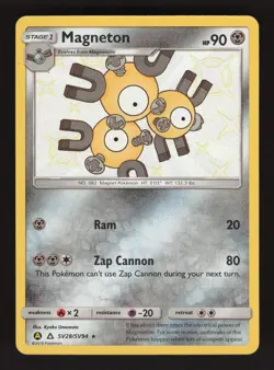 Magneton SV28/SV94 Pokemon Hidden Fates Holo Card - Image 1