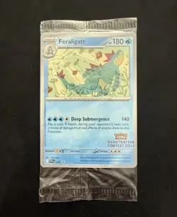 SEALED Pokemon TCG Illustration Contest 2024 Feraligatr Pikachu Toxtricity Promo - Image 1