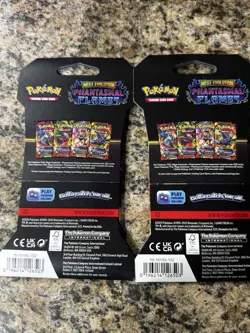 Pokemon Mega Evolution Phantasmal Flames Booster Pack Art Set 2 Pack Lot SEALED - Image 2