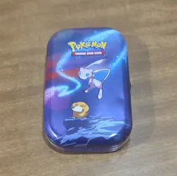 Pokemon Mini Tin Empty Art Mew Metal Tin No Cards Included - Image 1