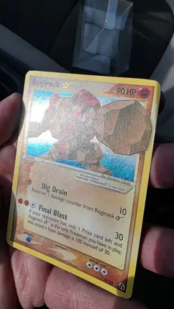 2006 POKEMON EX LEGEND MAKER GOLD STAR #91 REGIROCK-HOLO MP - Image 3