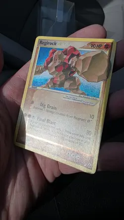 2006 POKEMON EX LEGEND MAKER GOLD STAR #91 REGIROCK-HOLO MP - Image 4