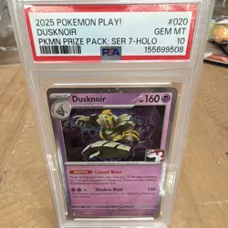 The Pokemon Company Pokemon TCG Dusknoir 020/064 Prize Pack Ser 7 Holo PSA 10 - Image 1
