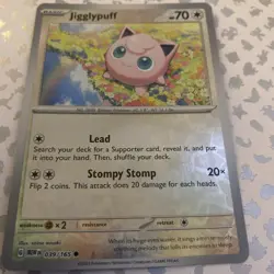 Pokemon - Jigglypuff 039/165 - Scarlet & Violet 151 - Reverse Holo - Image 2