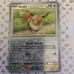 Pokemon - Eevee 133/165 - Scarlet & Violet 151 - Reverse Holo - Near Mint - Image 1