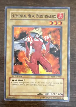 Elemental Hero Burstinatrix TLM-EN002 The Lost Millennium 1st Edition - Image 1