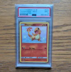 Pokemon TCG 2019 S & M Charmander Holo Hidden Fates SV6/SV94 PSA 9 - Image 1