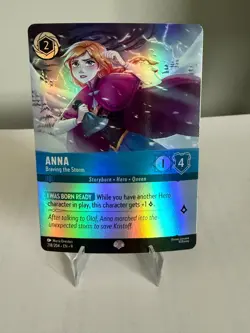 Disney Lorcana - Anna - Braving the Storm (Epic) 218/204 Fabled Holo - Image 1
