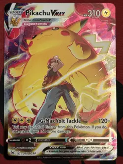Pikachu VMAX - TG17/TG30 - Full Art Rare Holo Lost Origin - Pokemon Card - NM - Image 1