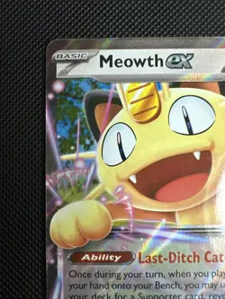 Meowth ex 062/088 Me03: Perfect Order Holo (stock# C24) - Image 3