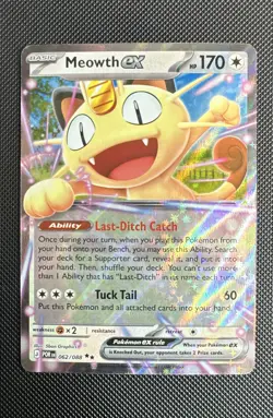 Meowth ex 062/088 Me03: Perfect Order Holo (stock# A34) - Image 1