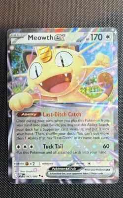 Meowth ex 062/088 Me03: Perfect Order Holo (Stock # 003) - Image 1