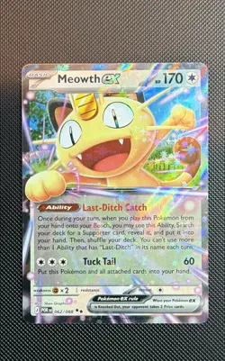 Meowth ex 062/088 Me03: Perfect Order Holo (stock # 004) - Image 1