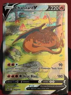 Charizard V - SWSH260 - Pokemon Sword & Shield Promo Ultra Rare Holo Card NM - Image 1