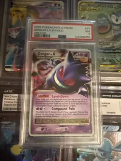 Pokemon Gengar TCG LV.X Platinum Arceus Holo Ultra Rare Card 97/99 2009 PSA 7 - Image 1