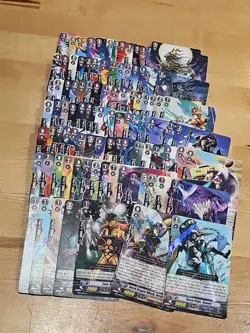 90 Card Lot Vanguard TCG Playing Cards 9 Foils ¿ - Image 1