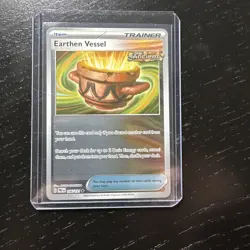 Pokemon Trainer Earthen Vessel 106/131 Prismatic Evolutions Holo Card Mint - Image 1
