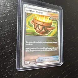 Pokemon Trainer Earthen Vessel 106/131 Prismatic Evolutions Holo Card Mint - Image 2