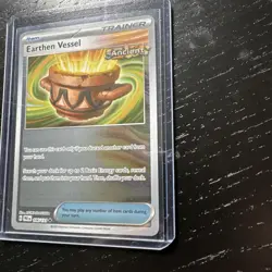 Pokemon Trainer Earthen Vessel 106/131 Prismatic Evolutions Holo Card Mint - Image 3