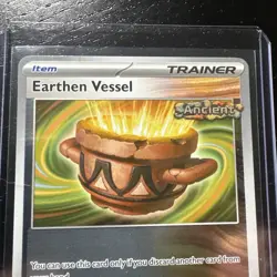 Pokemon Trainer Earthen Vessel 106/131 Prismatic Evolutions Holo Card Mint - Image 4