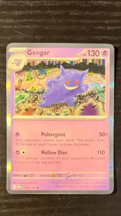 Pokemon TCG Gengar 151 Reverse Holo Rare Scarlet & Violet Card 094/165 - Image 1