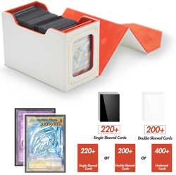 STORY of WHITE Laser Card Deck Box for YGO MTG Organizer Holds 220+ Double Sleev 7445032339330 - Image 3