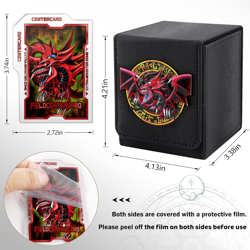Card Deck Box for YGO MTG 3D Sculpted Relief Deck Box 110 Card Storage Box Tradi 726084108899 - Image 2