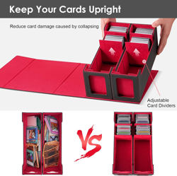 MTG Card Box W/2 Window,2-In-1 Commander Deck Box,800+800 Detachable Trading Bas 313094667630 - Image 3