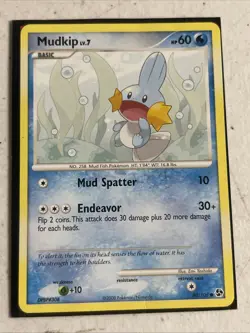 Mudkip 80/106 2008 Great Encounters Pokemon Card TCG Non Holo Common - Mp - Image 1