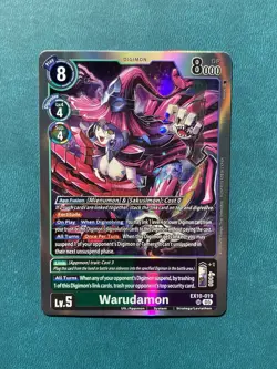 1x EX10-019 Warudamon Sinister Order Digimon Card Game x1 - Image 1