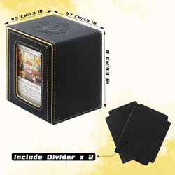 Card Deck Box for MTG Commander Deck, Fits 100+ Cards, Magnetic Card Box Organiz - Image 5