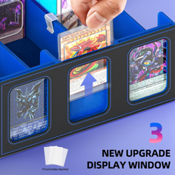 Card Deck Box with Commander Display for Trading Cards 2400+ with 18 Colorful Di 313017026049 - Image 3