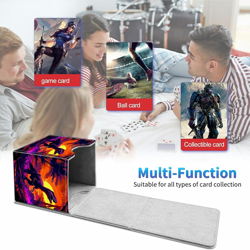 Card Deck Box for Trading Cards, MTG Commander Deck Box Fits 100+ Single Sleeved 744759044372 - Image 3