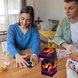 Card Deck Box for Trading Cards, MTG Commander Deck Box Fits 100+ Single Sleeved 744759044372 - Image 4