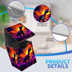 Card Deck Box for Trading Cards, MTG Commander Deck Box Fits 100+ Single Sleeved 744759044372 - Image 5