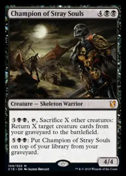 4x MTG Champion of Stray Souls, NM-Mint, English Commander 2019 - Image 1