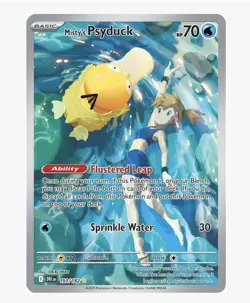 Pokemon Misty's Psyduck 193/182 SV10 Destined Rivals Full Art Holo HP70 EN - Image 1